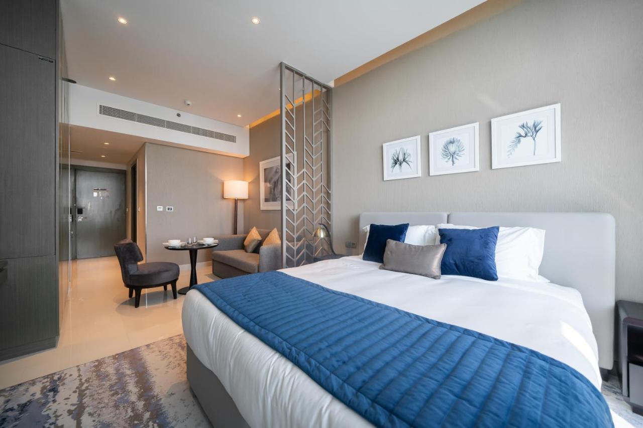 Luton Vacation Homes - Damac Maison Prive Studio, Canal View, Dubai - 16Ab03 외부 사진